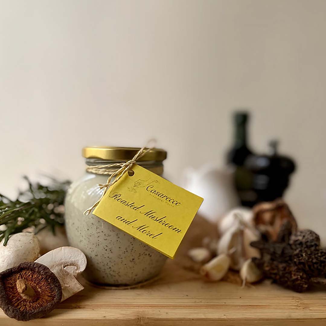 Wild Mushroom and Morrel Sauce, Scented with Truffle Oil